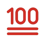 Hundred Points SVG Icon